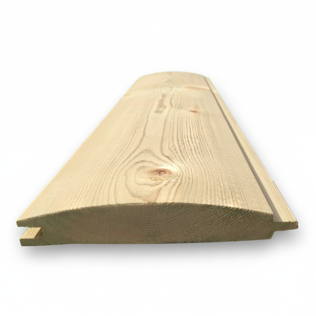Loglap Cladding On Building T&G Pressure Treated Loglap Cladding 125mm x 22mm | National Timber